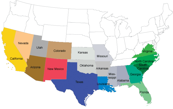 Map of US